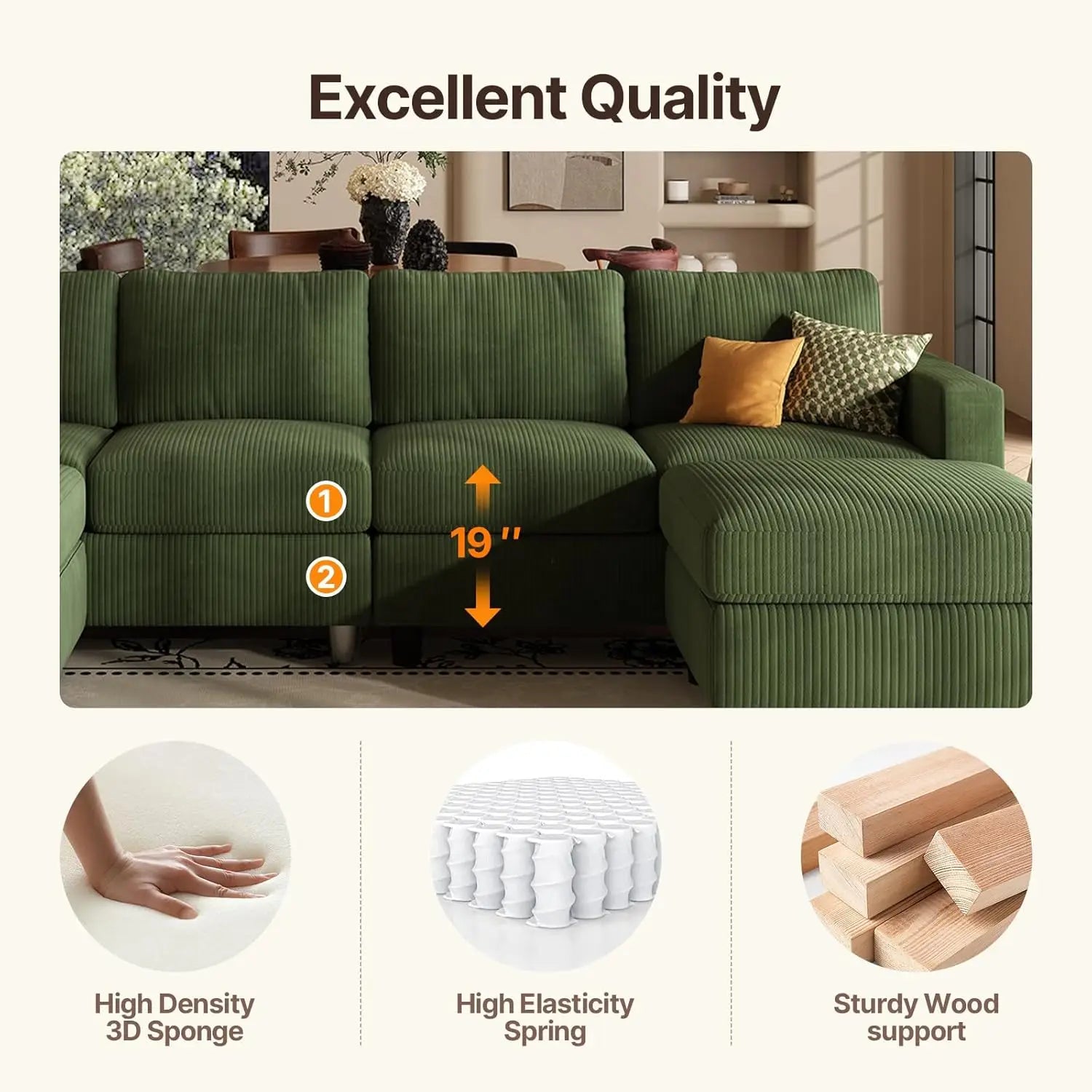 MONTEVERDE ÉLITE™ U-Shaped Lounge by PurelyhomeDeco