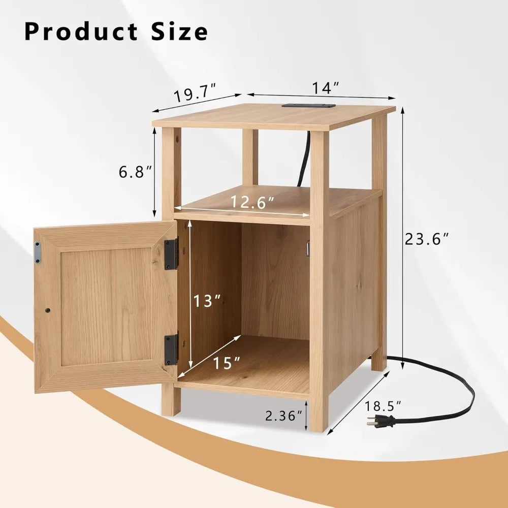 HAVENIX™ Smart Farmhouse Nightstand Set (2PCS) by PurelyhomeDeco