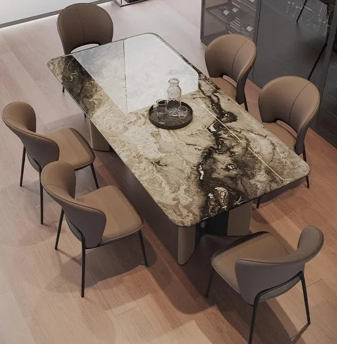 INKÉRA™ Italian Extendable Ink Stone Dining Set (140–220 cm)