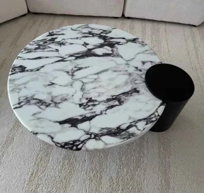 Calidora™ Round Coffee Table – Modern Living Room Accent Table by PurelyhomeDeco