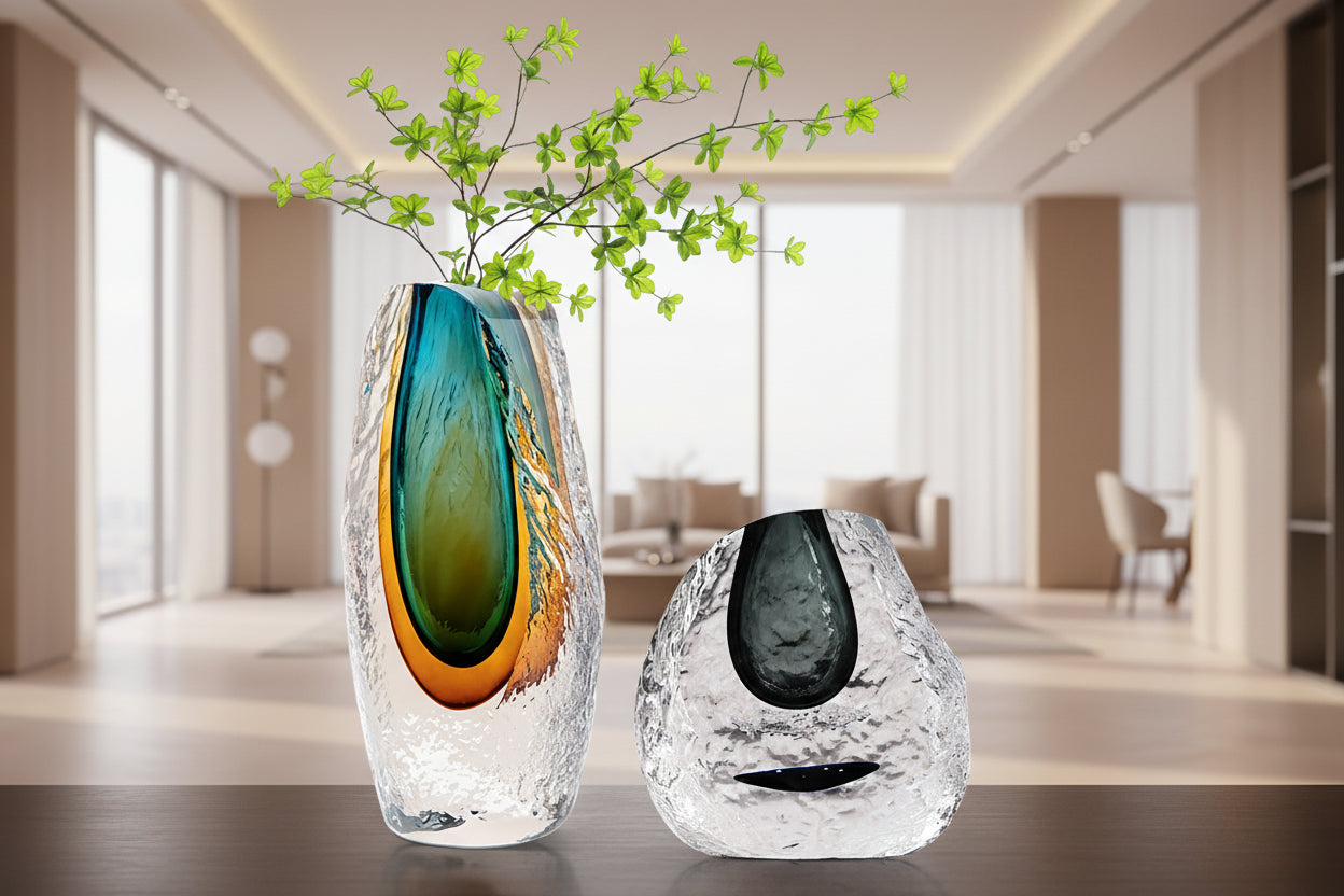 Prism Fade Glass Vase