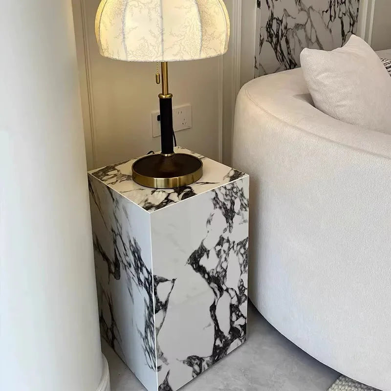 Linea Bulgari Edge Rock Slab Corner Table by PurelyhomeDeco