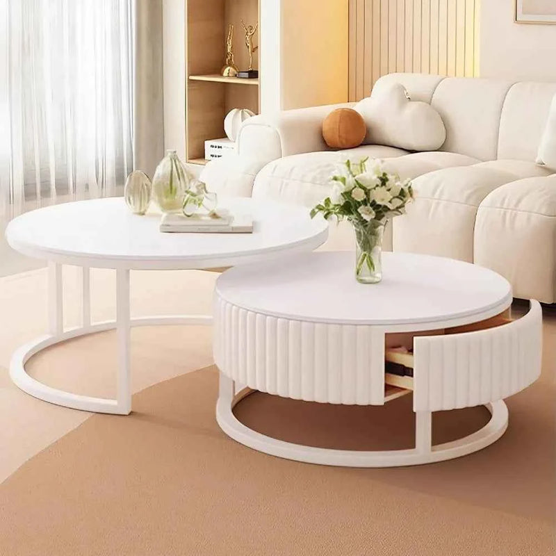 Nestorra™ Marble Nesting Coffee Table Set