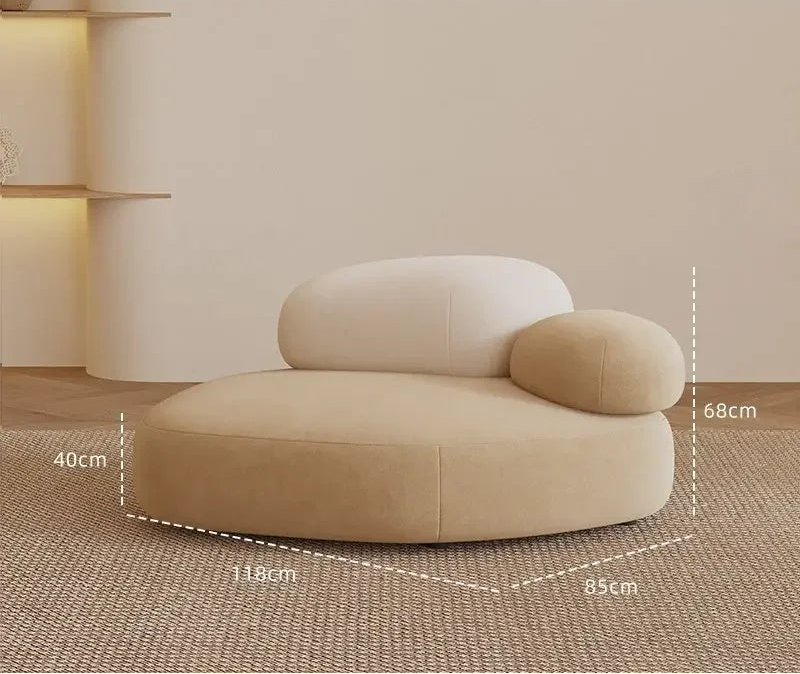 SERÉA™ Cobblestone Curve Sofa | Modern Light Luxury Living Seat