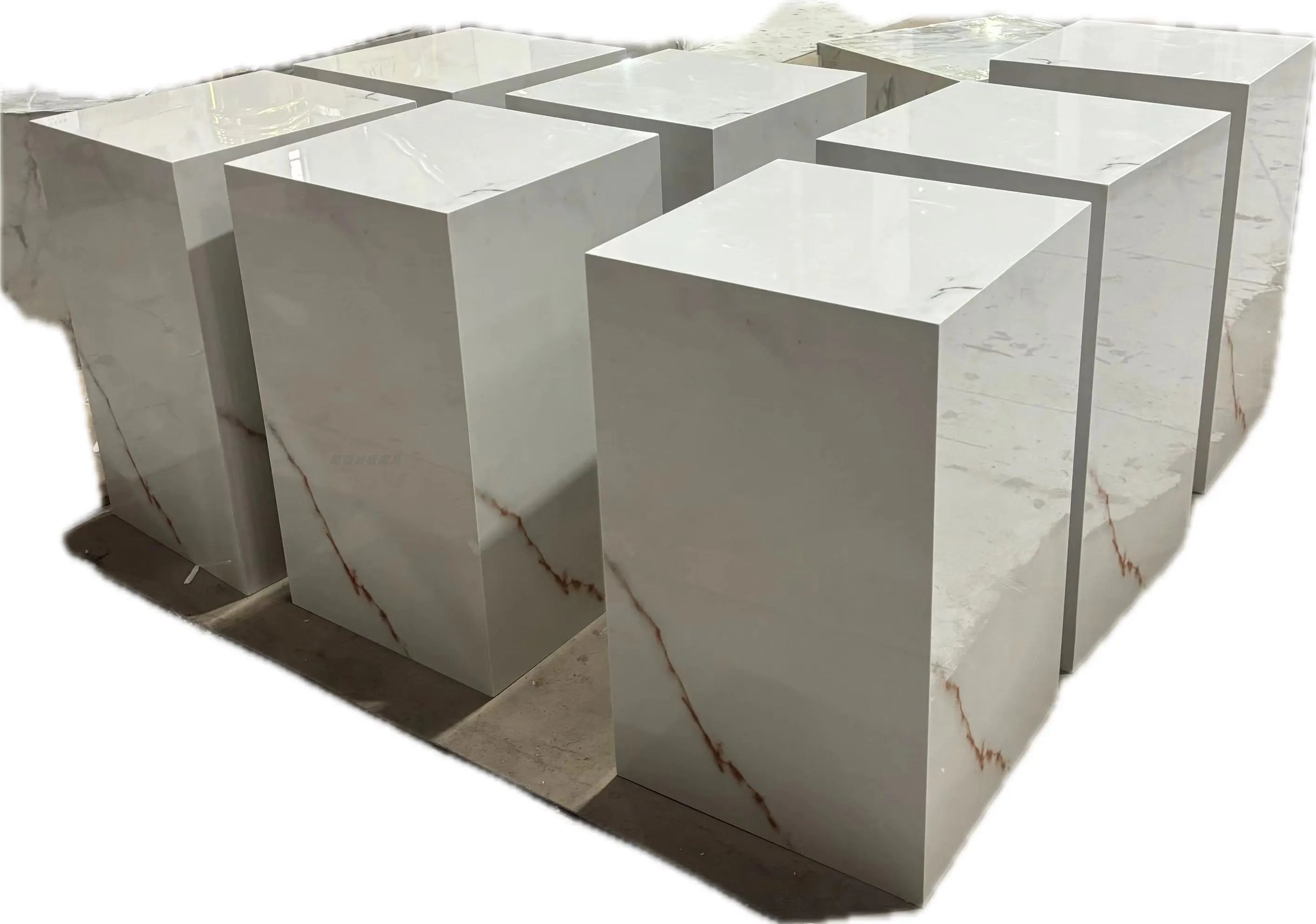 Linea Bulgari Edge Rock Slab Corner Table by PurelyhomeDeco