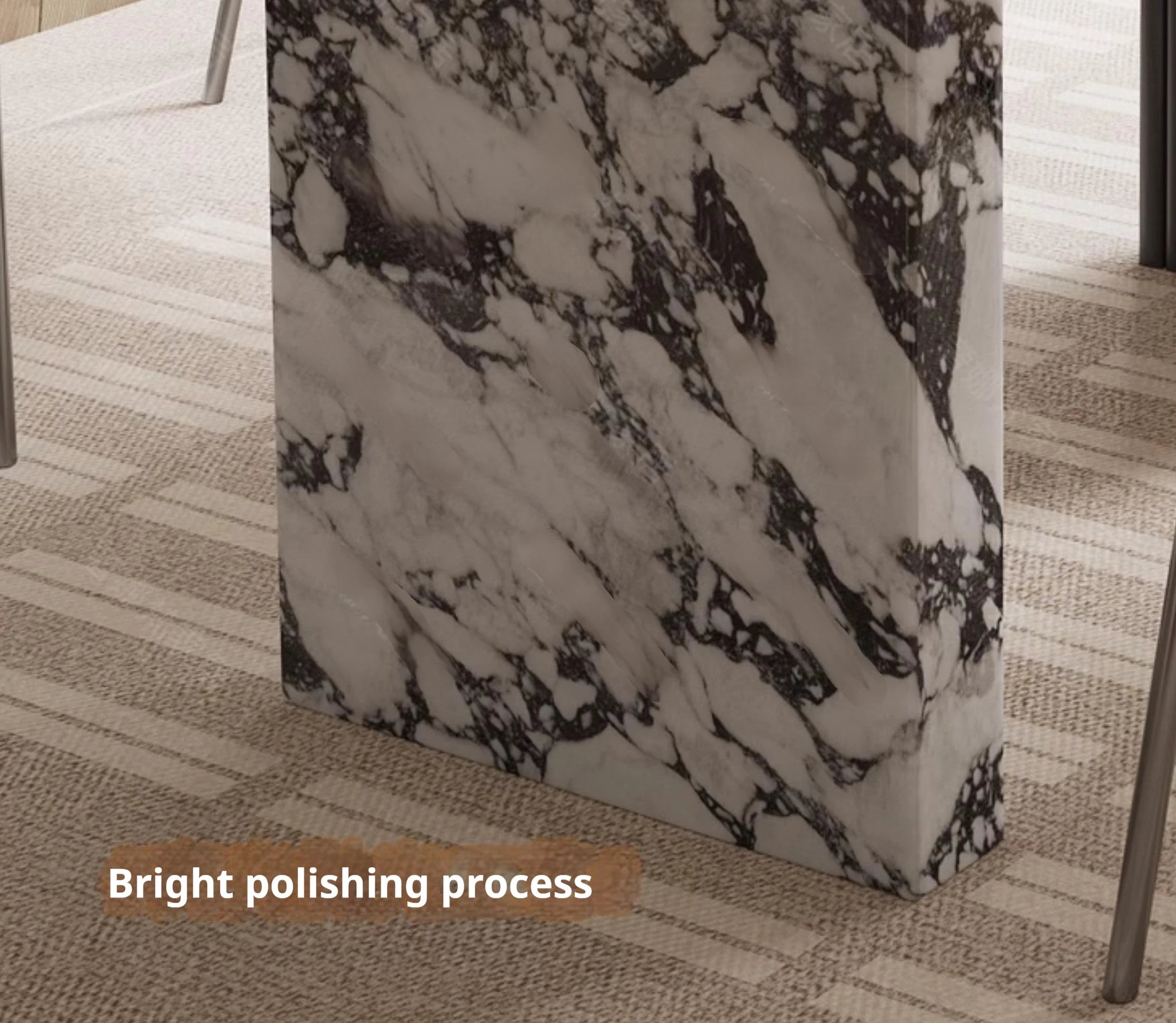 MAISONÉA™ French Cream Marble Dining Table